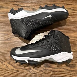 Size 14 Wide Nike Zoom Code Elite Pro Shark Cleats Black 604619-002 NEW